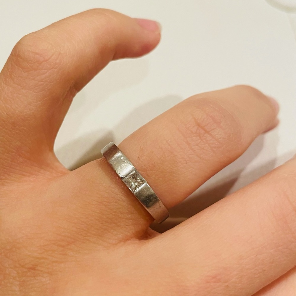 Platinum ring - Picture 5 of 5